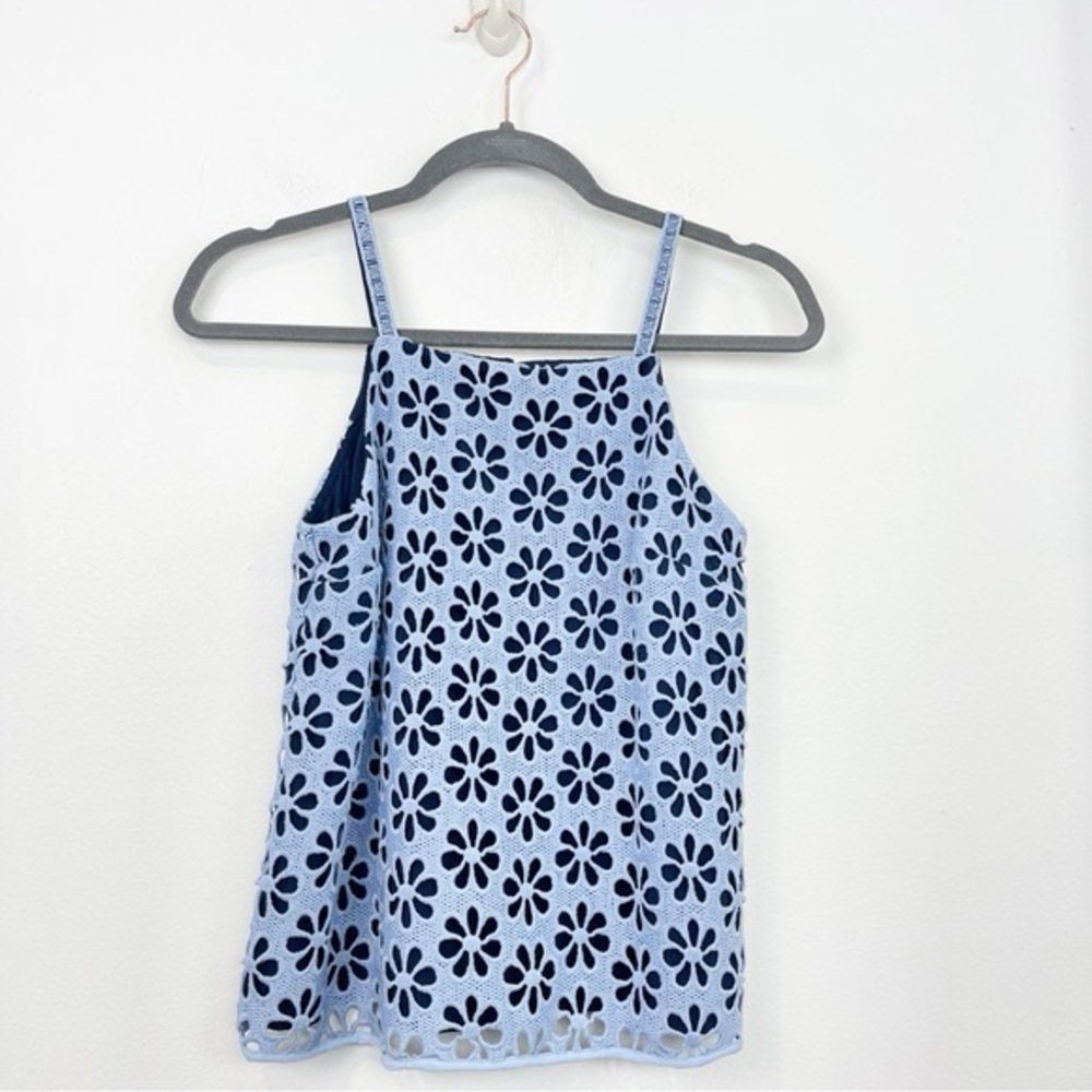 Maeve by Anthropologie Quinn Crochet Eyelet Tank